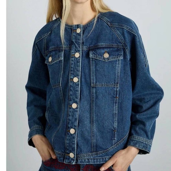 Anthropologie Damson Madder Vanessa Denim Jacket